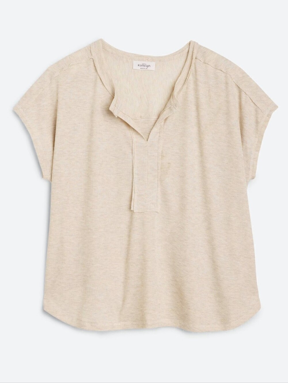 Kaileigh Stitch Fix 1X Beige Knit Top